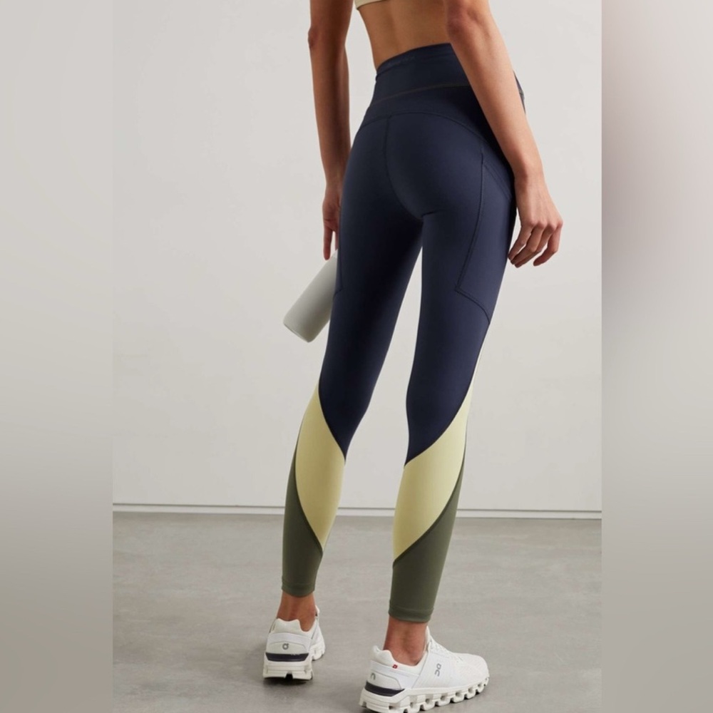 Outdoor Voices Green and Blue Performance Leggings - Picture 2 of 7